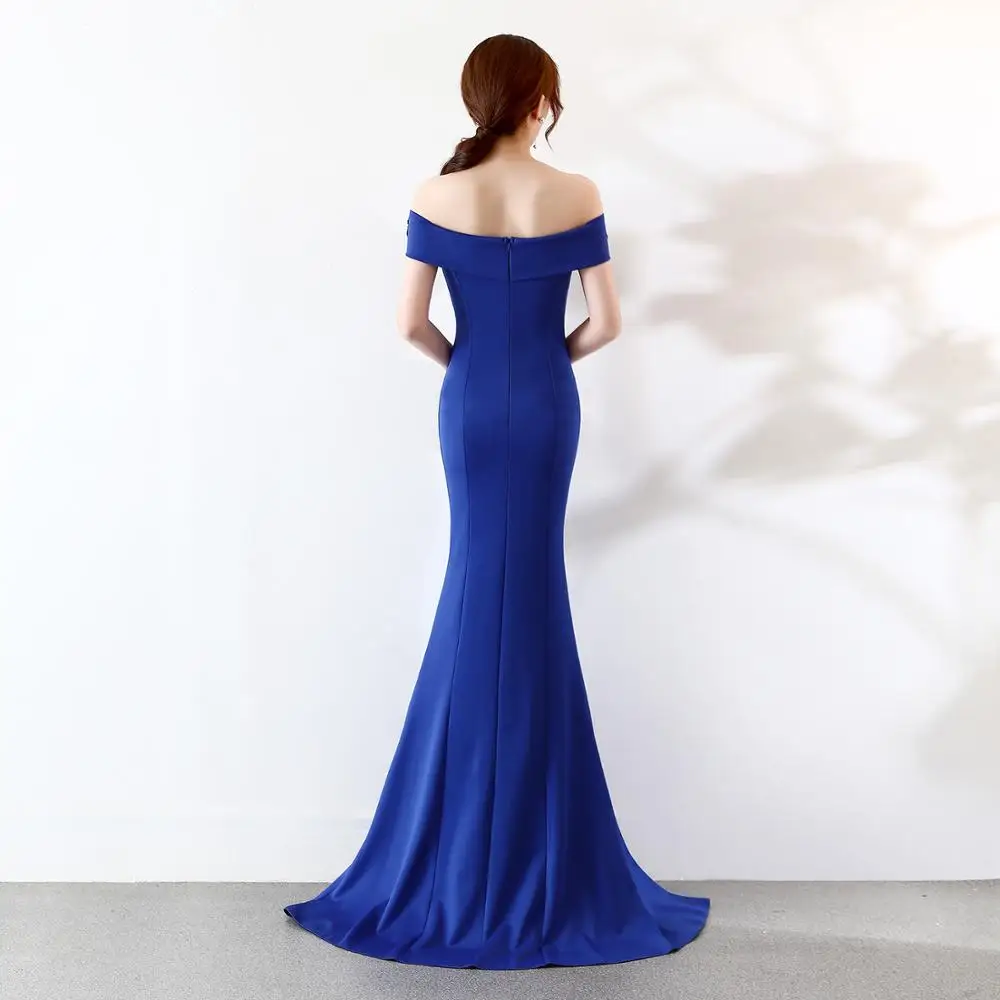 Vestido De Festa Longo с аппликацией и вырезом лодочкой Короткие рукава Русалка боковое