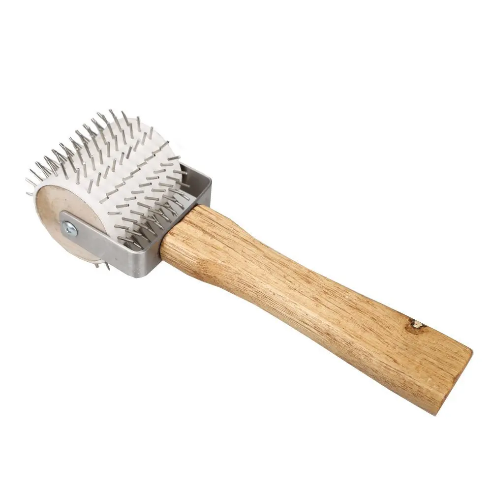 Uncapping Stainless Needle Roller Honeycombs Extracting Bee Keeping Tool Wood and stainless steel |