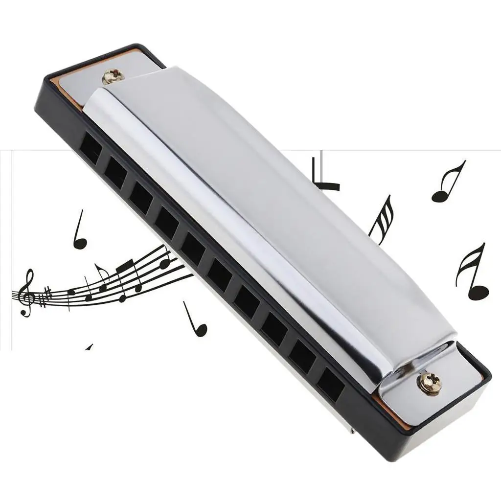Портативный музыкальный инструмент из нержавеющей стали Harmonica Повседневный