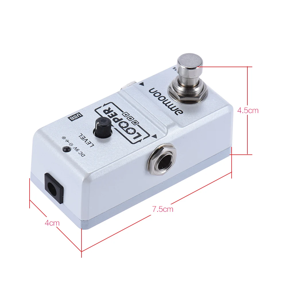 Гитарная педаль ammoon AP-09 Looper Nano Series Loop эффектов для электрогитары True Bypass