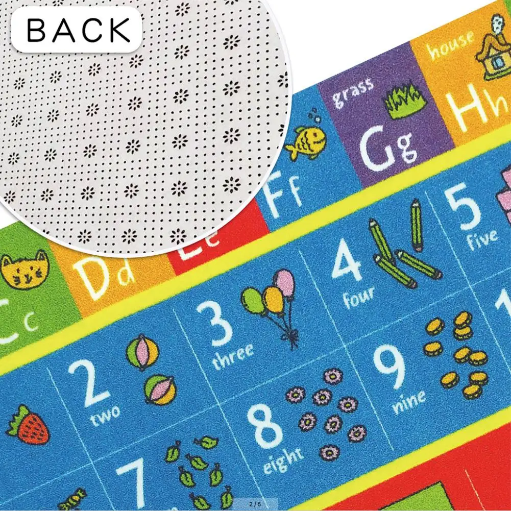 

Home Children's Game Climbing Mat Flannel Four Seasons Carpet Cartoon Letter Pattern Baby Patted Pad