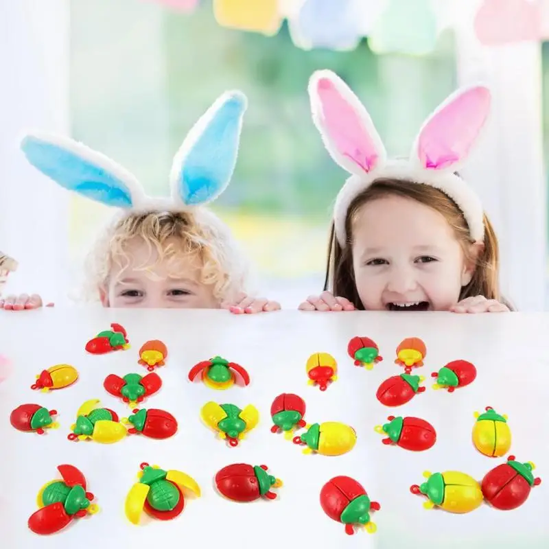5/100pcs Mini Plastic Ladybug Model Toys Small Insects Pendant Cute Animal For Children Wings Can Open | Игрушки и хобби