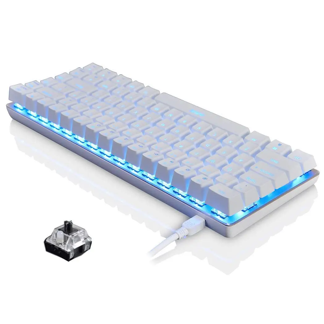 82 клавиши эргономичная Игровая USB Проводная Мода AK33RGB клавиатура для компьютера