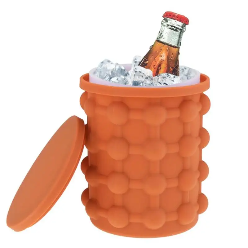 Space Saving Elastic Plastic Ice Cube Storage Bucket Drinks Wine Barrel | Дом и сад