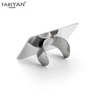 Палитра колец для дизайна ногтей косметика макияж гель смешивание живопись для маникюра, нержавеющая сталь инструмент