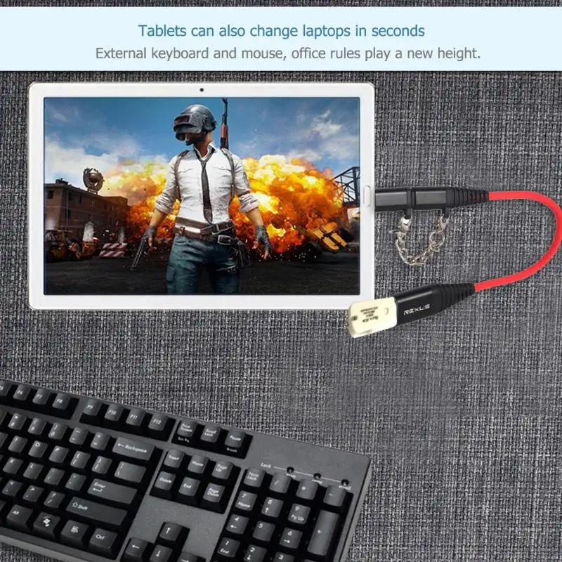 Кабель переходник ALLOYSEED 2 в 1 со штекером Type C + Micro USB на гнездо 0 OTG для