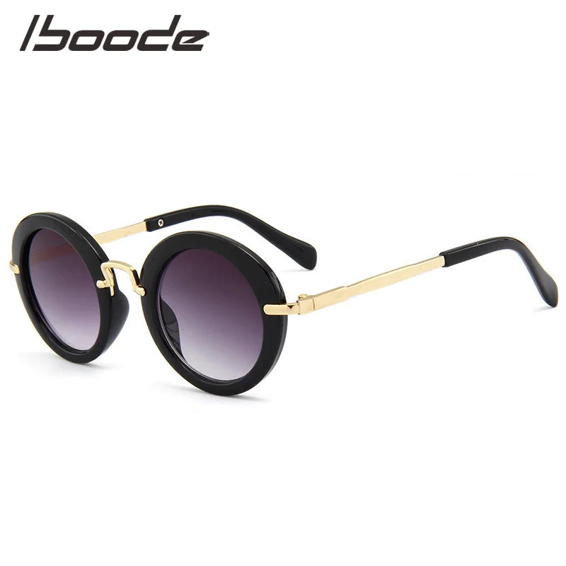 IBOODE/милые модные детские солнцезащитные очки для девочек круглые мальчиков