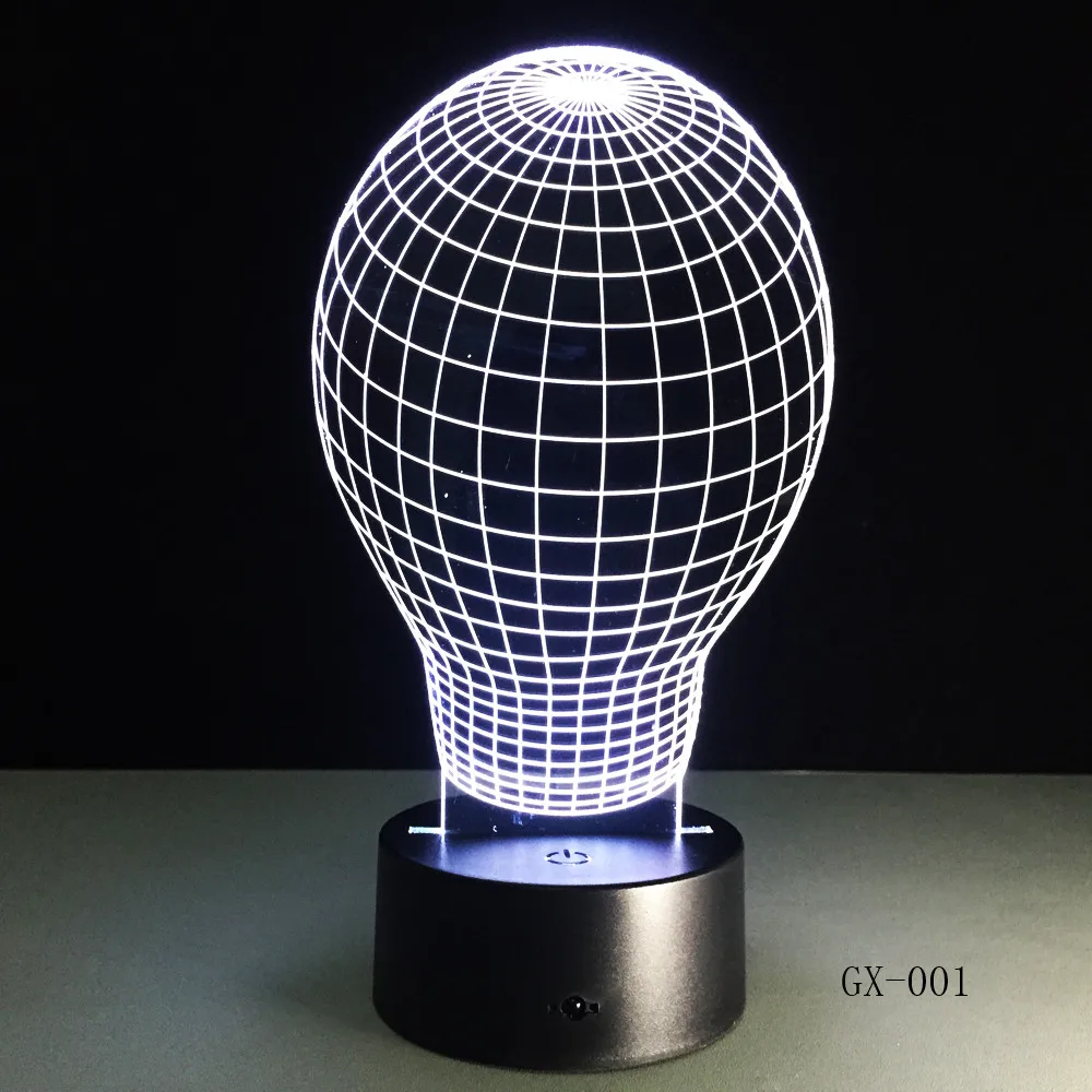 Художественная лампа абстракции 3D USB ночник красочный светодиодный настольный светильник лампа для дома спальни свадебное украшение от AliExpress WW