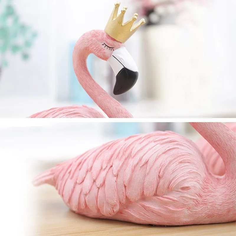 Реалистичный искусственный Фламинго орнамент для домашнего искусства