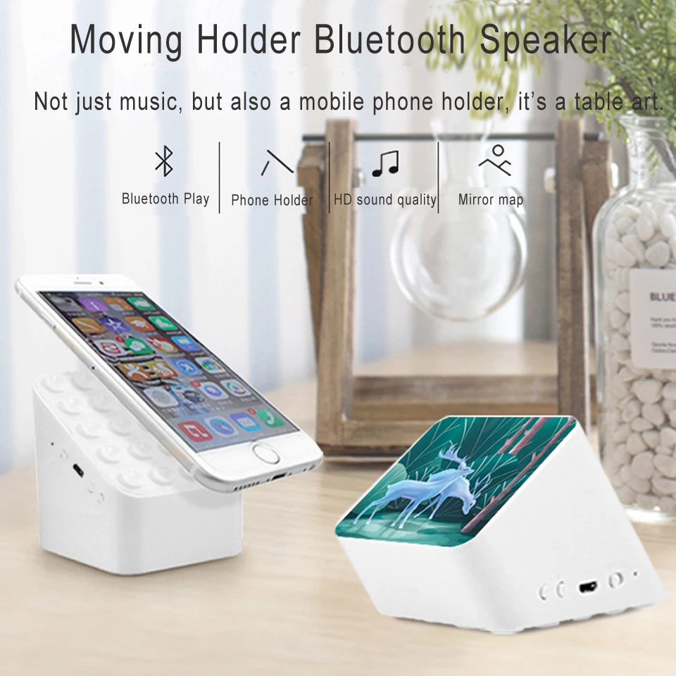 Держатель для мобильного телефона Bluetooth динамик Iphone Samsung держатель звук