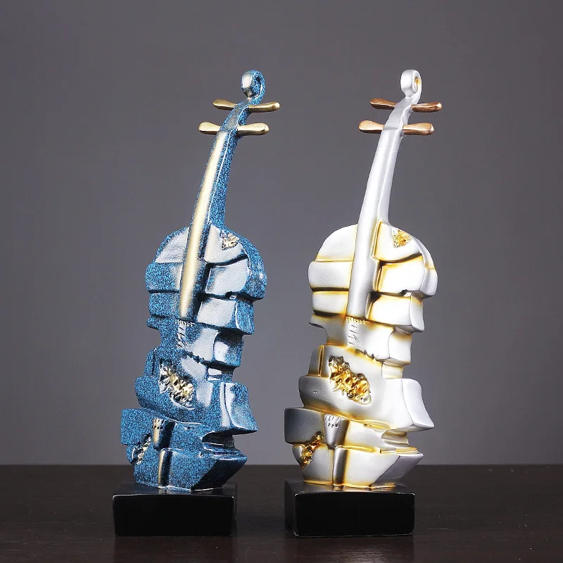 

Creative Modern Minimalist Violin Ornament Home Living Room Study Music Decoration Art Display Showcase Violin Instrument Gift