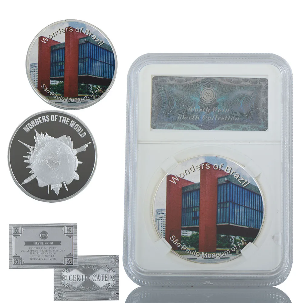 WR изготовленная на заказ металлическая монета САО-Паулу бразильский
