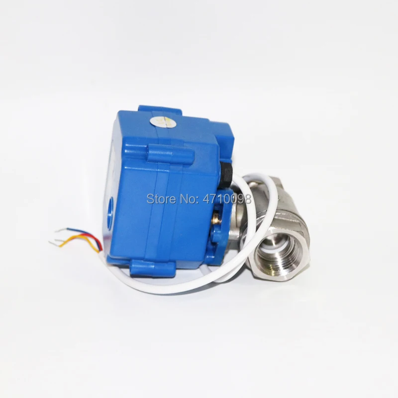 1/2 &quotDN15mm DC12V нержавеющая сталь 304 моторизованный шаровой клапан CR 01/CR 02/CR 03/CR 04