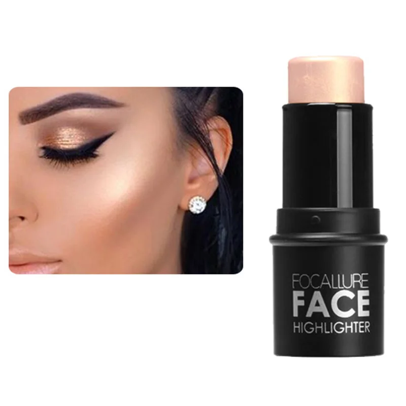 Face Highlighter Powder Contour Shimmer Stick blushes Glow Bronzer Beauty Makeup | Красота и здоровье