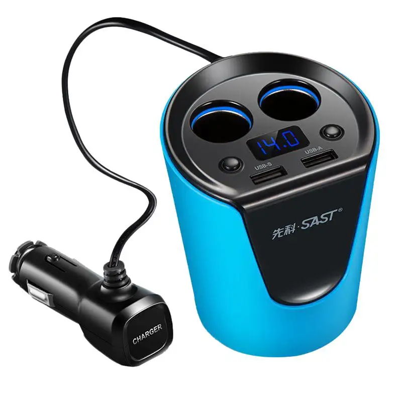 Многофункциональный автомобильный двойной usb адаптер для зарядки iPhone iPad Samsung Galaxy