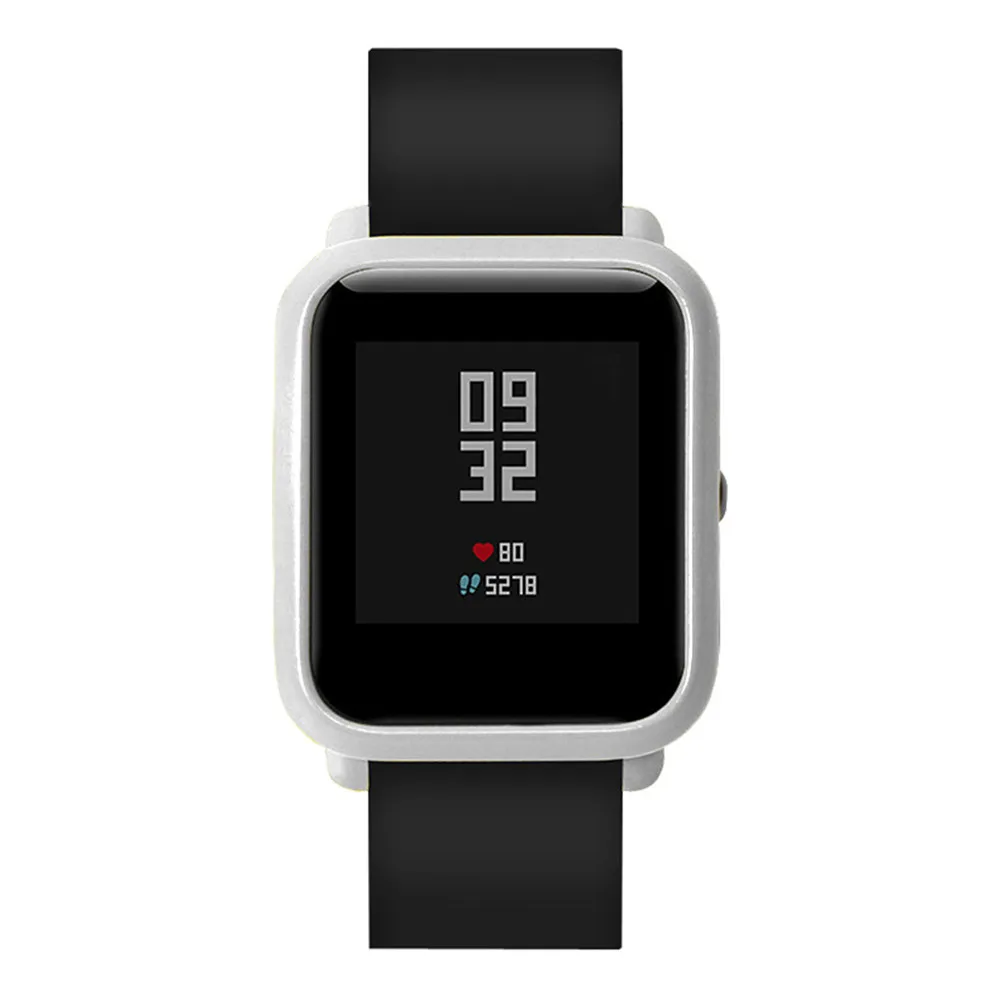 Смарт-часы защитный чехол тонкая рамка PC для Huami Amazfit Bip Youth Watch серебристый |