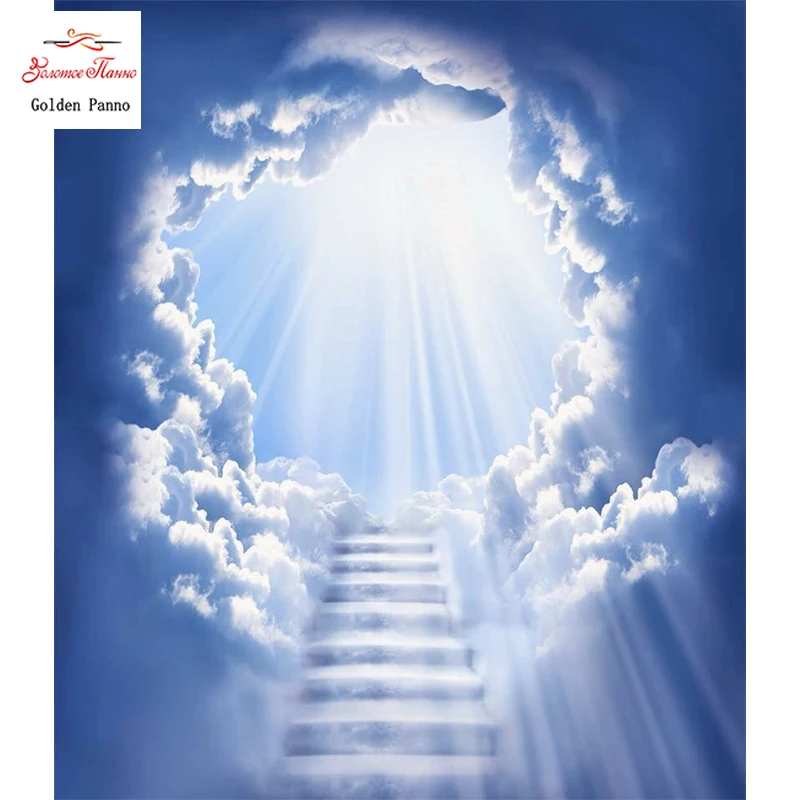 Golden Panno Diamond painting Stairway to Heaven full square diamond mosaic drill 12 | Дом и сад