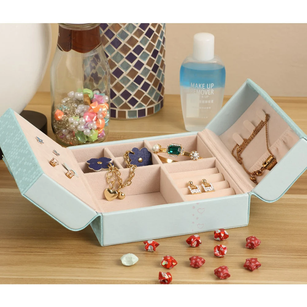 Ящик Тип губная помада Путешествия Макияж большой ёмкость Jewelry PU Box Настольный