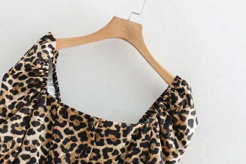 VOGUEIN новое женское сексуальное леопардовое платье с леопардовым принтом и