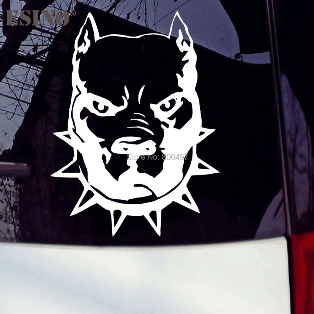 

10 x New Pitbull Super Hero Dog Reflective Creative Auto Decal Cartoon Car Sticker Bumper Body Decal Creative Pattern Vinyl