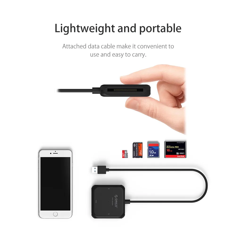 OPQ Orico 4 в 1 Usb 3 0 считыватель смарт карт флэш мульти памяти для Tf/Sd/MS/Cf карты чтения и
