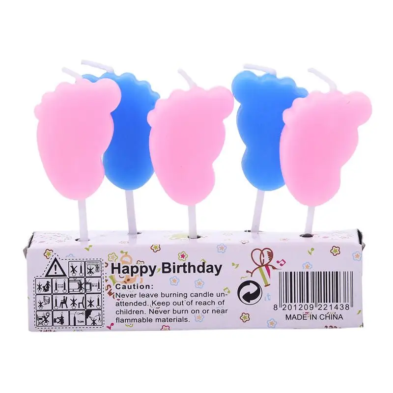 5 шт. детские свечи для душа милые декоративные дня рождения ребенка 3D Мультяшные