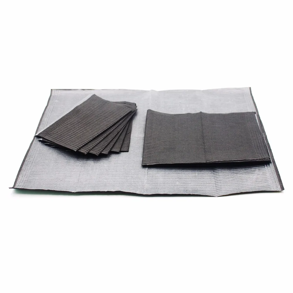 250/125/50/20 pcs Black Tattoo Cleaning Wipes Disposable Dental Piercing Bibs Waterproof Sheets Paper Tattoo Accessories