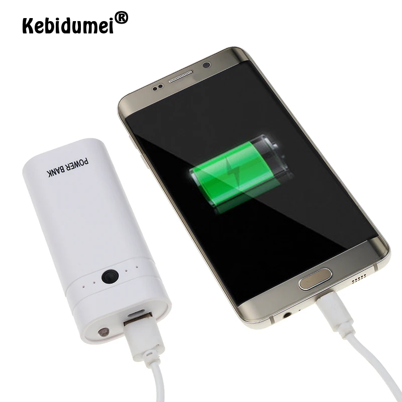 Kebidumei USB внешний аккумулятор зарядное устройство чехол 2X 18650 зарядка DIY коробка