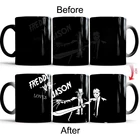 Термоизменяющая кружка Freddy Vs Jason Horror Movie, цветная чашка, чувствительный кофе волшебный чай, горячая реактивная холодная керамическая кружка, подарок на Хэллоуин