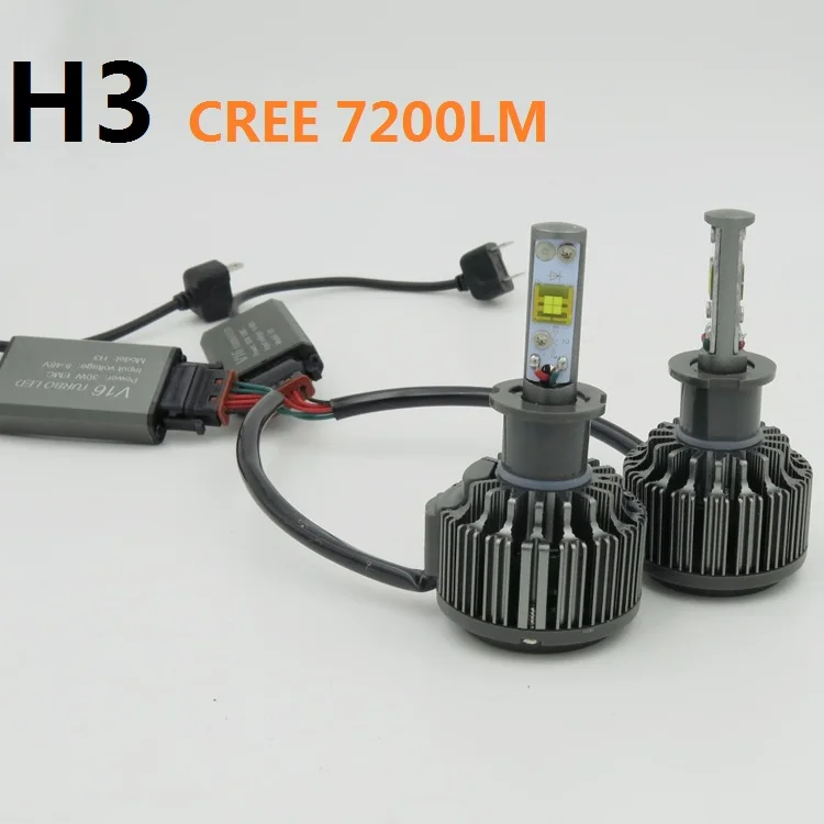 Комплект светодиодных фар V16 turbo H11 9005 9006 лм H7 H1 H3 H8 H9 H10 880 881 hb3 hb4 H27 9004 9007 | Автомобили