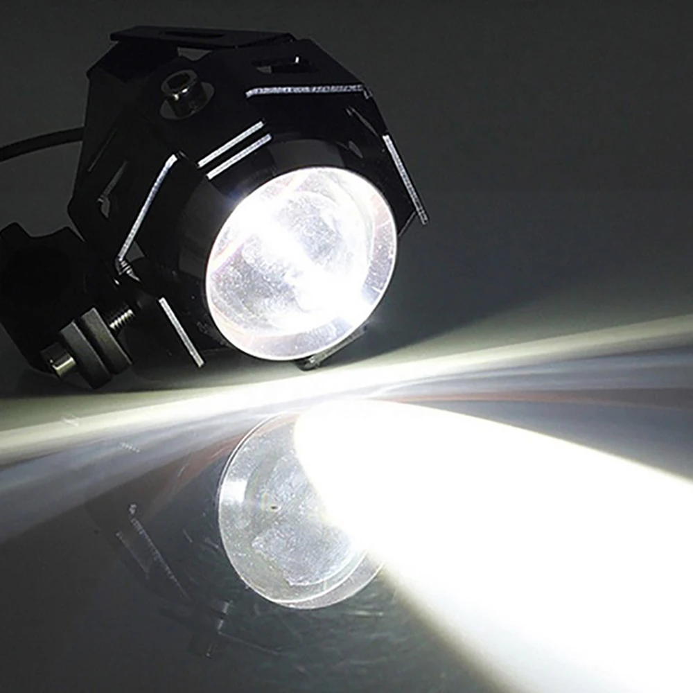 

3000LM Upper Low Beam Motorcycle Headlight LED Motorbike Driving Spot Fog Spot Bulb Lamp & Switch Motorcycle Accessories