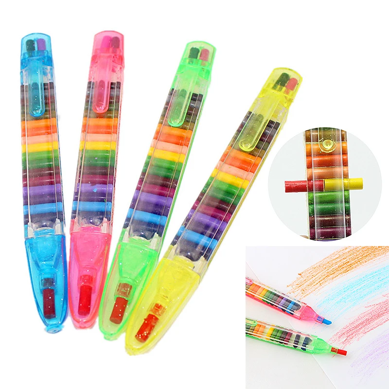 1 шт. художественный подарок популярный детский восковый Карандаш 20 цветов