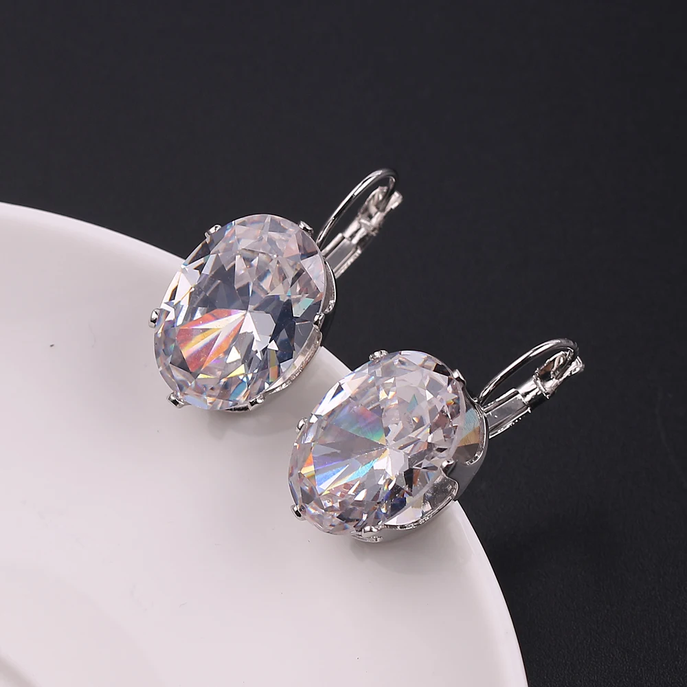 Серьги из стерлингового серебра 925 пробы корейские модные серьги с пряжкой для