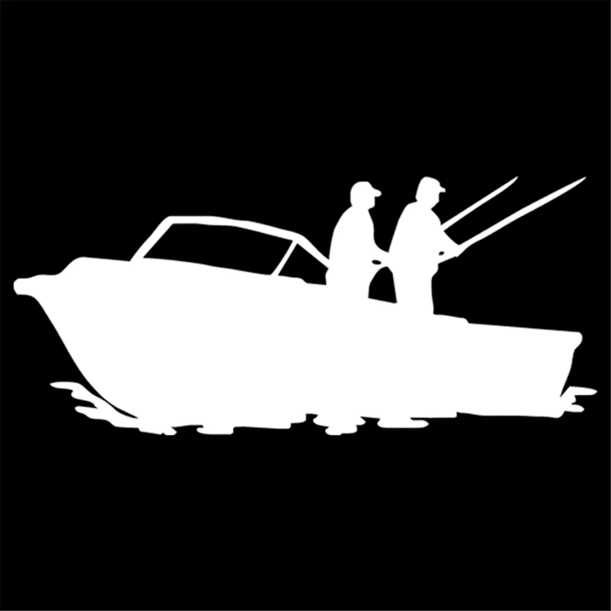 Веселые два рыбаков рыбалка в море автомобиля стикер s стены для дома окон и