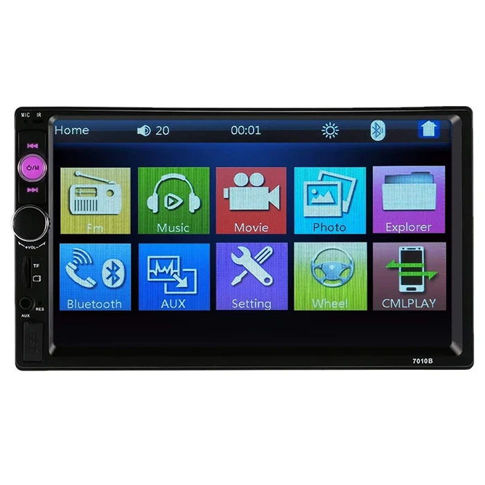 7010B 7 ''HD сенсорный экран автомобильный Bluetooth Hands free аудио музыкальный дисплей MP3