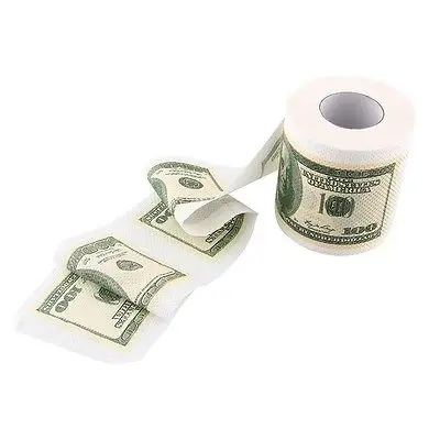 US Money мягкое полотенце для туалетной бумаги рулон ванной денег одежда очистки |