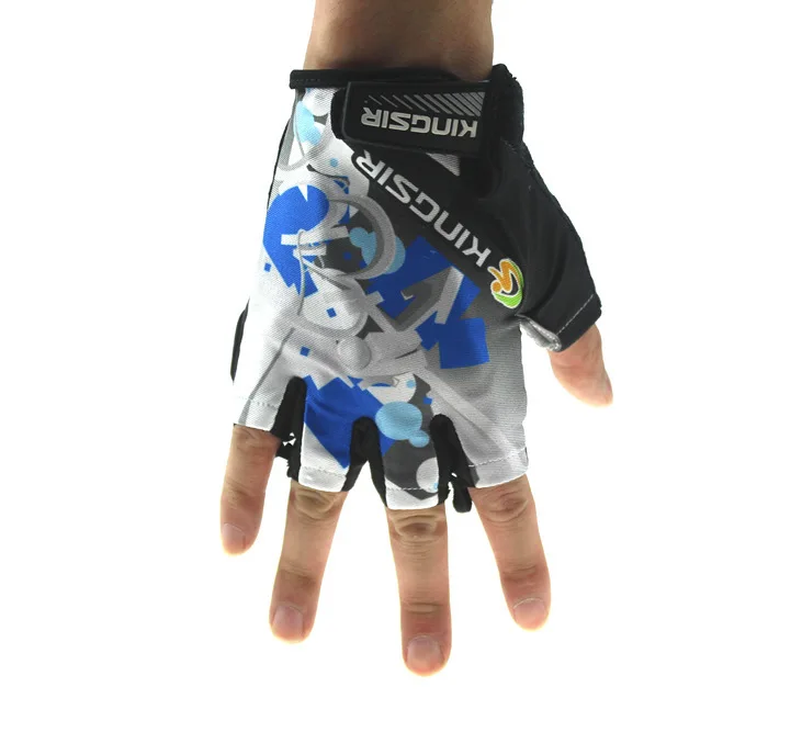 Kingsir Selphy Half Finger Bicycle Glove Cycling Avoid Shock Pad A Mountain Country Ride Luggage Prepare | Спорт и развлечения