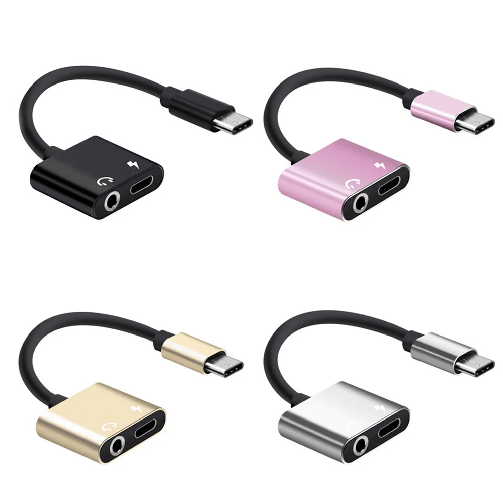 Аудиоразъем Type c для наушников 3 5 мм адаптер зарядное устройство аудиоразъем USB C