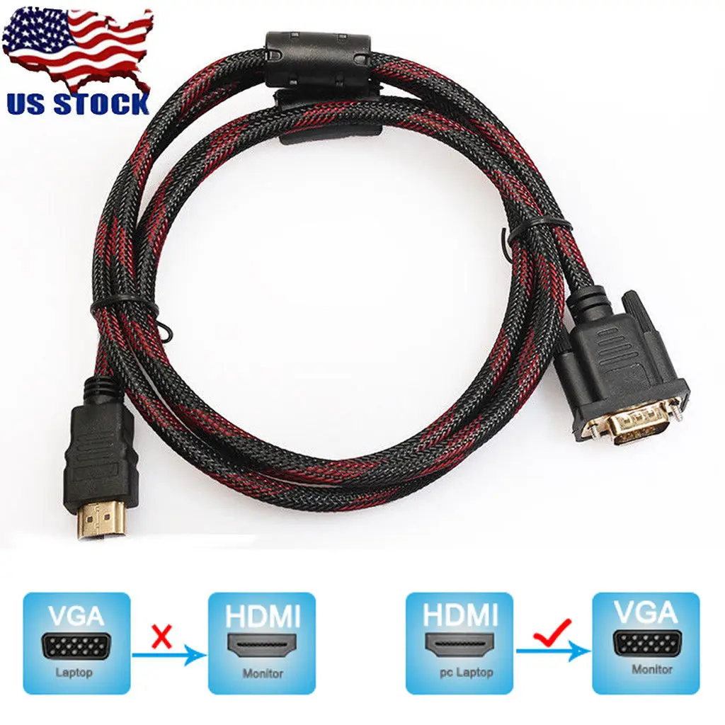 HDMI кабель к VGA адаптер цифровой 1080 P HD с аудио конвертер Соединительный
