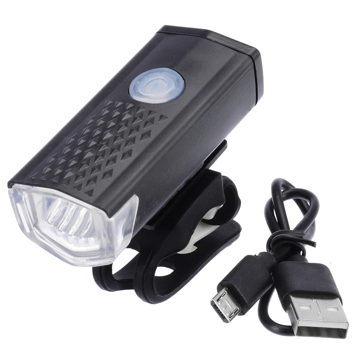 Перезаряжаемая USB передняя фара для велосипеда из алюминиевого сплава 3 режима