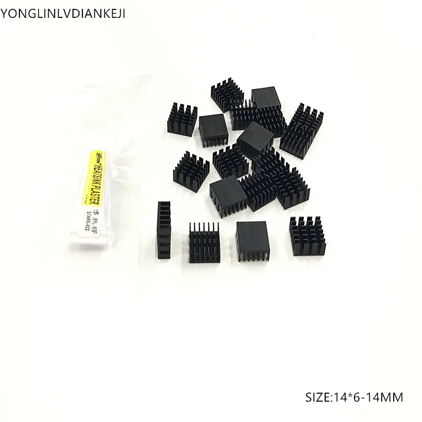 20 шт. радиатор для компьютера алюминиевый Heatsink14 * 6 14 мм электронного чипа