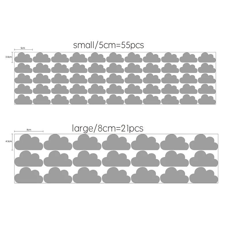 Декоративные наклейки на стену в виде облаков для детской комнаты декор | Дом и