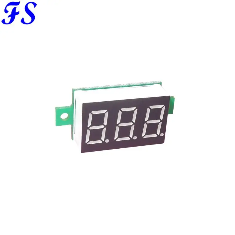 YB20 Мини цифровой вольтметр измеритель напряжения DC2.5V-30V светодиодный экран