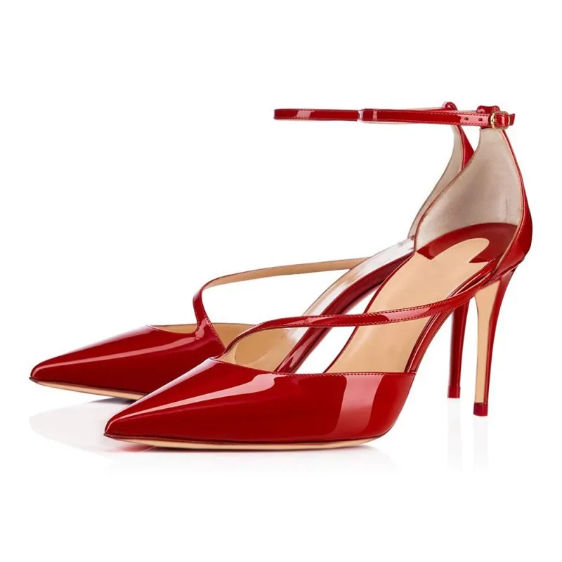 

Туфли-лодочки женские на шпильке, заостренный носок, тонкий каблук, красные, черные, розовые, летние модные босоножки