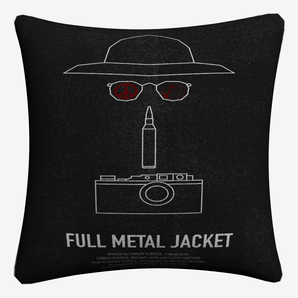 Full Metal Jacket War Movie Art Decorative Cotton Linen Cushion Cover 45x45 cm For Sofa Chair Pillowcase Home Decor Almofada | Дом и сад