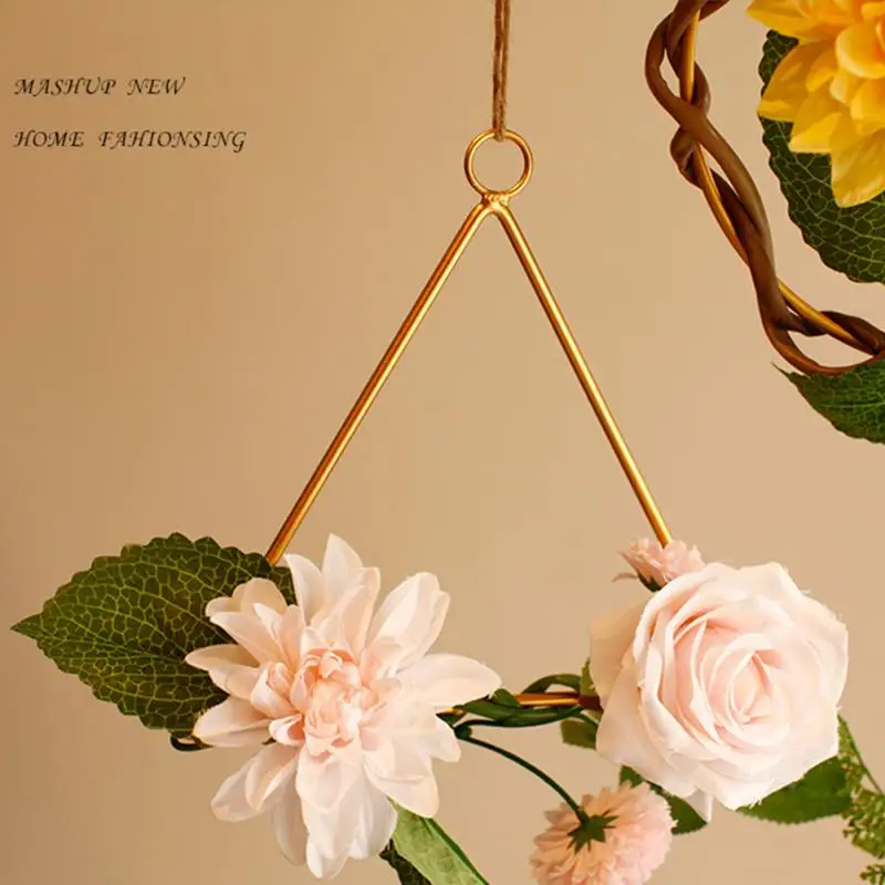 Золотые цветы настенные украшения для дома в скандинавском стиле гостиной