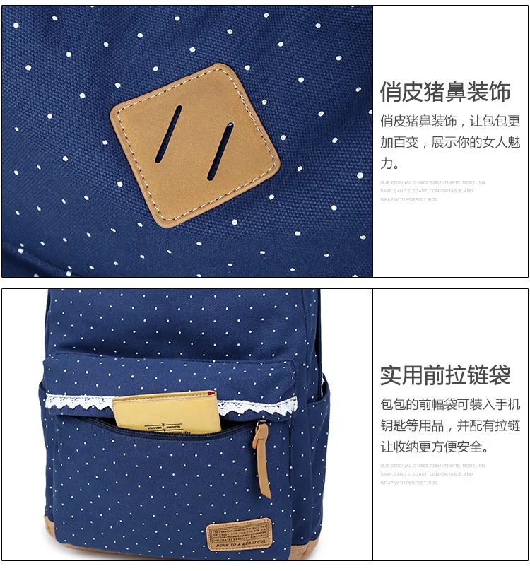 Женский Повседневный хлопковый холщовый рюкзак винтажный с принтом для