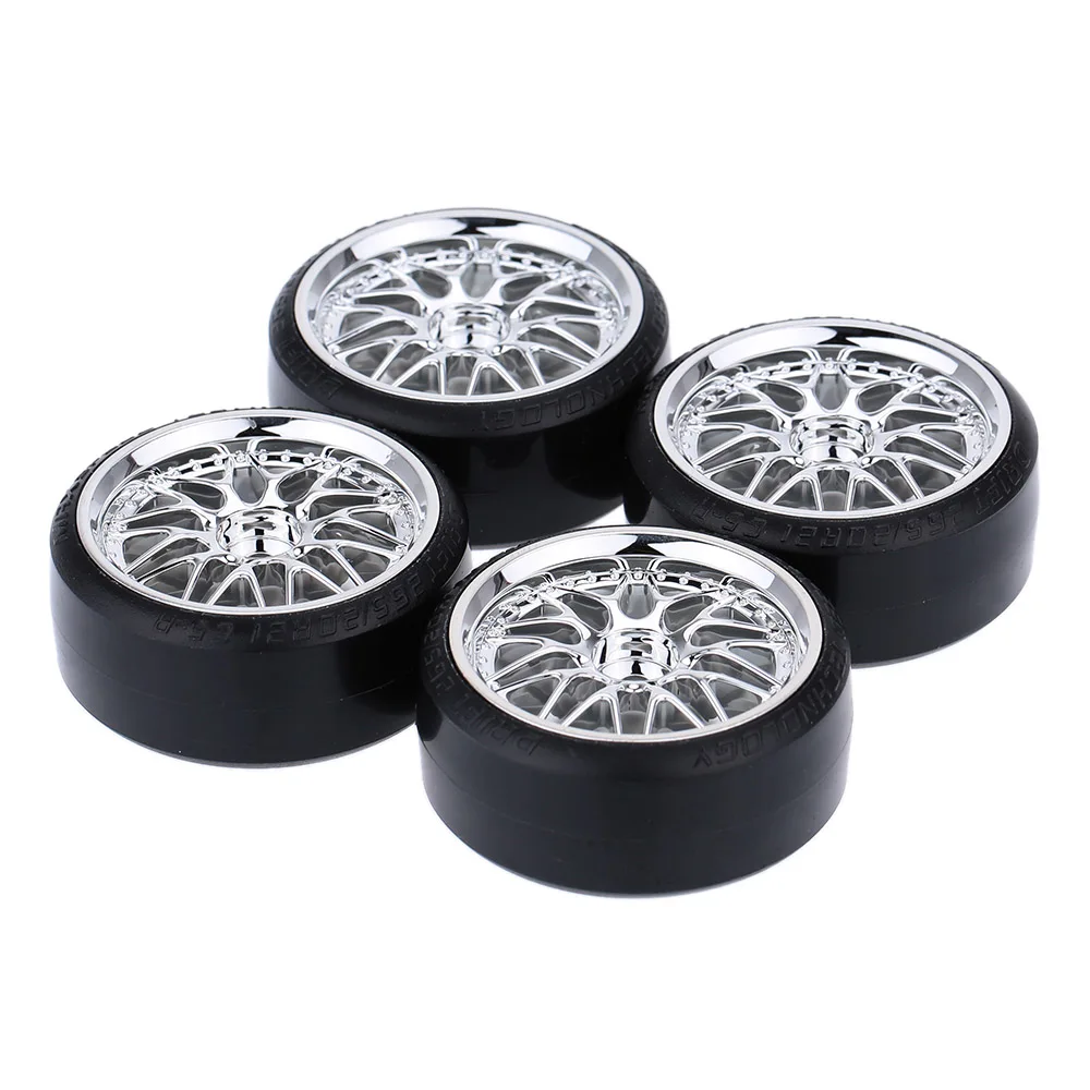 

4Pcs 1/10 Drift Car Tires Hard Tyre for Traxxas HSP Tamiya HPI Kyosho On-Road Drifting Car