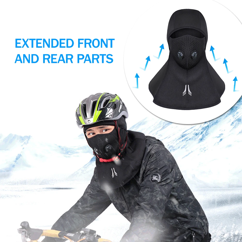 Зимняя Маска для лица эластичная велосипедная маска водонепроницаемая флисовая