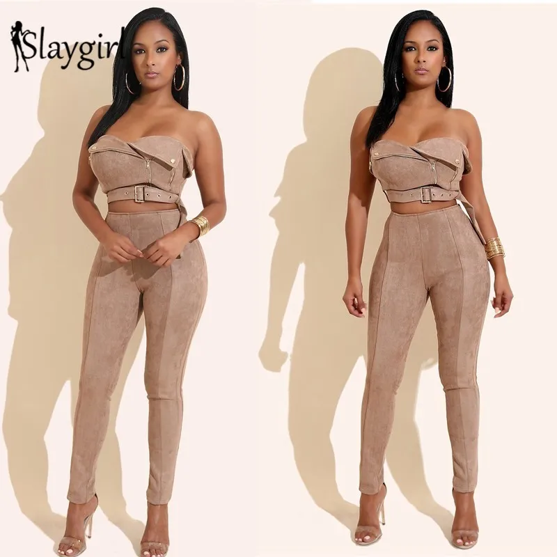 Slaygirl/летний комплект из двух предметов топ и штаны Женский 2 сексуальная